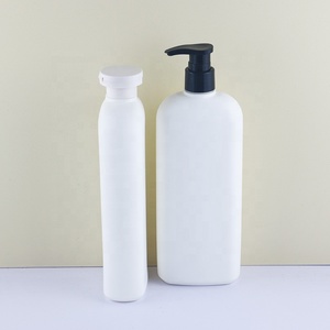 2025 400ml HDPE plastique plat pressable crème de lotion pour le corps pour la conception de bouteille de <span class=keywords><strong>vaseline</strong></span> Flip Top Cap pompe emballage bon marché - Product Image 6