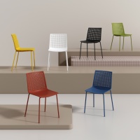 Chaises de salle à manger en plastique minimalistes nordiques de haute qualité, empilables, pour la maison, le café, le salon, l'intérieur