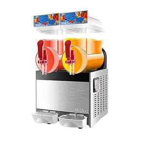 Çift tank ticari margarita dondurulmuş içecek makinesi dondurulmuş içecek içecek makinesi