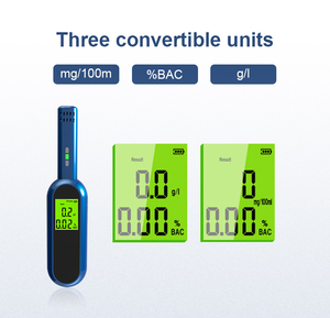 Testeur d'alcoolémie portable rechargeable par USB, capteur semi-conducteur haute performance, instrument de mesure du taux d'alcool rechargeable par USB - Product Image 5