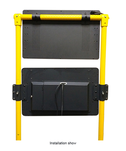 Fournisseur ODM Écran de voiture à <span class=keywords><strong>tube</strong></span> de 21 pouces Android TF/WIFI/BT Affichage publicitaire universel FM AV Téléviseur de voiture pour bus, train, camionnette - Product Image 2