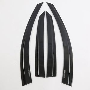 Accesorios Exteriores, Parasoles Laterales para Ventanas, Visera para Lluvia, Visera para Puerta, Cromado Negro para Sedán 3 2019 - Product Image 3