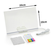 Planche à dessin peinte à la main lumineuse chaude planche effaçable bureau bricolage planche à dessin lumineuse pour enfants