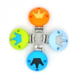 Chupete y Clip de <span class=keywords><strong>madera</strong></span> de silicona, grado alimenticio, <span class=keywords><strong>personalizado</strong></span>, 100% - Product Image 2