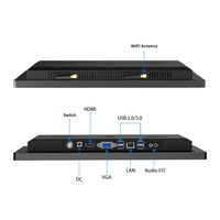 Computadora Industrial Integrada Sin Ventilador de 15.6 Pulgadas con Pantalla Táctil, Nueva, con Procesador I3/I5/I7, Mini PC con Interfaz USB, Directo de Fábrica
