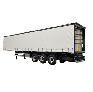 Semi-<span class=keywords><strong>remorque</strong></span> fourgon à 3 essieux de haute qualité, directement de l'usine, avec une carrosserie en acier de 13 m pour le transport de marchandises logistiques - Product Image 1