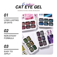 Gel UV Liquide Effet Œil de Chat Blanc 6 Grilles Haut de Gamme à Base d'Eau, Écologique, pour Nail Art DIY – Meilleures Ventes