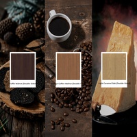 Cuisine de luxe discrète |   Panneau en bois et tissu |   Plancher en chevrons |   Plafonnier encastré |   Cuir haute teneur en polymères |   Conception 3D Gratuite pour la salle à manger