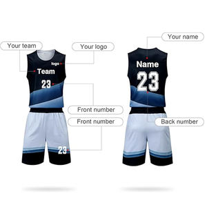 زي كرة سلة رجالي مخصص بتصميم أوروبي من البوليستر، طقم زي فريق كرة سلة قابل للعكس مطبوع بالتسامي باللون الأحمر - Product Image 2