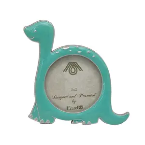 PROMOTIONAL DINOSAUR MINI METAL PHOTO PICTURE FRAME FOR KIDS