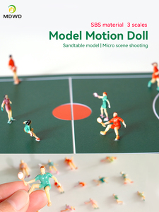 1/50-1/100 Échelle Miniature Sport Chiffres Modèle ABS Plastique Peint Chemin De Fer <span class=keywords><strong>Train</strong></span> Disposition Diorama Construction Figurines Ensemble - Product Image 6