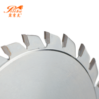 Mata Gergaji Panel Diameter 120mm 12T+12T dengan Gigi Pre-Scoring Ganda untuk Gergaji Meja Geser, Gergaji Panel CNC