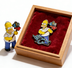 ¡Novedad! Pin de esmalte de <span class=keywords><strong>los</strong></span> Simpsons, broche de metal de <span class=keywords><strong>Homer</strong></span>, insignia para solapa, joyería, accesorios para mochila, venta al por mayor. - Product Image 3