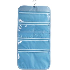 <b>Foldable</b> Clear Hanging Toiletry <b>Bag</b> Cosmetic Organizer Storage Bathroom Use - Product Image 4
