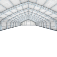 Abri de stockage portable à double structure en acier galvanisé 6x19,2m, imperméable et résistant au feu, pour voiture en extérieur