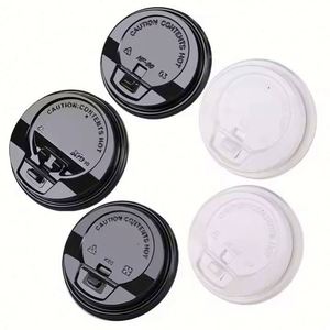 Couvercle de tasse en plastique PP de 90 mm de haute qualité avec bouchon pour thé au lait - Product Image 1