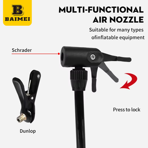 <span class=keywords><strong>Pompe</strong></span> <span class=keywords><strong>à</strong></span> <span class=keywords><strong>vélo</strong></span> BAIMEI BIKING 160Psi, gonfleur de ballon, <span class=keywords><strong>pompe</strong></span> <span class=keywords><strong>à</strong></span> pied pour <span class=keywords><strong>vélo</strong></span> avec manomètre pour valves de <span class=keywords><strong>pompe</strong></span> <span class=keywords><strong>à</strong></span> <span class=keywords><strong>vélo</strong></span> Presta et Schrader - Product Image 4