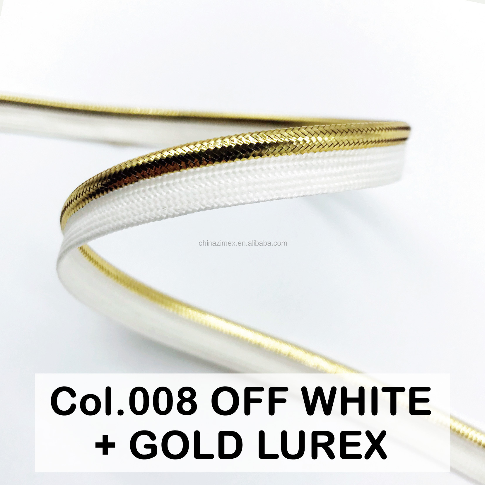 008 OFFWHITE+GOLD LUREX