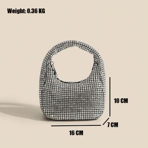 Bolsos de Mano de Lujo para Mujer, Bolsos de Noche con Pedrería, Bolsos de Mano Portátiles para Mujer - Product Image 5
