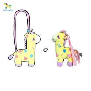 Benutzer definierte Plüsch tasche Fluffy Plüsch Regenbogen Einhorn Rucksack Kuscheltier Spielzeug 12 Zoll Kuschel Autismus ADHD Soft Magical Geschenke