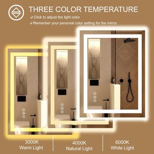 Miroir rectangulaire suspendu en laiton brossé, bordure étroite, style minimaliste, pour chambre à coucher, salle de bain, hôtel, projet sur mesure - Product Image 2