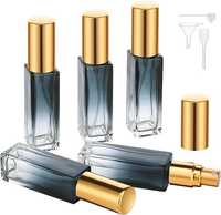 Flacon pulvérisateur en verre portable, type poussoir, atomiseur nano, conteneur d'échantillons cosmétiques, voyage