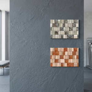 Satin Matt Rock Stone Ceramic <b>Wall</b> Tiles 300x450mm High Depth Elevation Design for Exterior Facades - Product Image 1