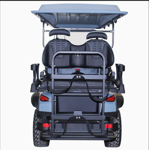 Custom Factory 4+2 Seat Stainless Steel Electric Golf Cart with Lithium Battery 36-Hole <b>Range</b> Hunting Buggy 300kg Load 24km/h - Product Image 4