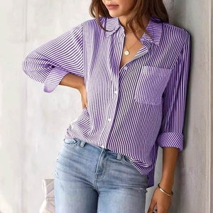 Neue Bluse Loose Casual Langarmhemd Frau - Product Image 2