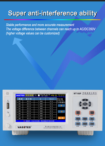 Registrador de Temperatura Multicanal Serie WT100P con Pantalla Táctil de 5 Pulgadas y Calibración de Junta Fría por Canal Independiente - Product Image 4