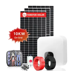 Yangtze Solar 10 Kw Complete Full On Grid Grid-tied Grid-connected Solar Power System Kits