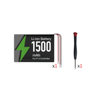 Batterie de remplacement pour manette sans fil PS4, batterie haute capacité 1500 mAh avec kit de tournevis