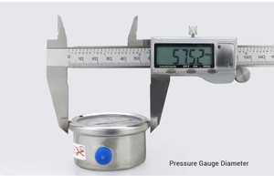 เครื่องวัดความดันอากาศขนาด50มม. เครื่องวัดความดันเติมของเหลวขนาดเล็ก - Product Image 5