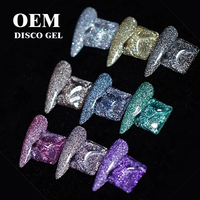 Vernis à ongles gel scintillant RONIKI pour salon de manucure, effet diamant réfléchissant, gel disco, à retirer par trempage, pour salon