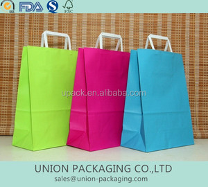 Luxury Customized Bulk Kraft Paper <b>Bag</b> Flat Handle Personalized Design for Vegetables Bakery Items for Promotions Supermarkets - Product Image 6