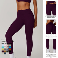 Leggings de compression slim pour femmes, respirants, en Spandex/Nylon, pour la course, le fitness, la gym, l'entraînement, avec taille élastique