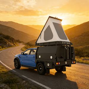 Promotion : Camping-car pour pick-up avec tente de toit, tiroirs de rangement coulissants, durable, léger, pour aventures tout-terrain - Product Image 1