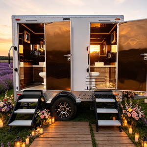Toilettes portables pour adultes à <span class=keywords><strong>prix</strong></span> public, toilettes mobiles VIP, remorque de salle de bain portable en plein air avec lavabo et douche - Product Image 2