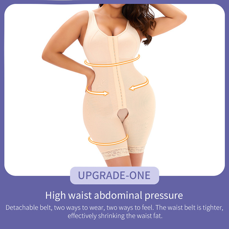 Tummy-Control Seamless Shapewear Bodysuit (D007): back view showing seat coverage and shaping construction