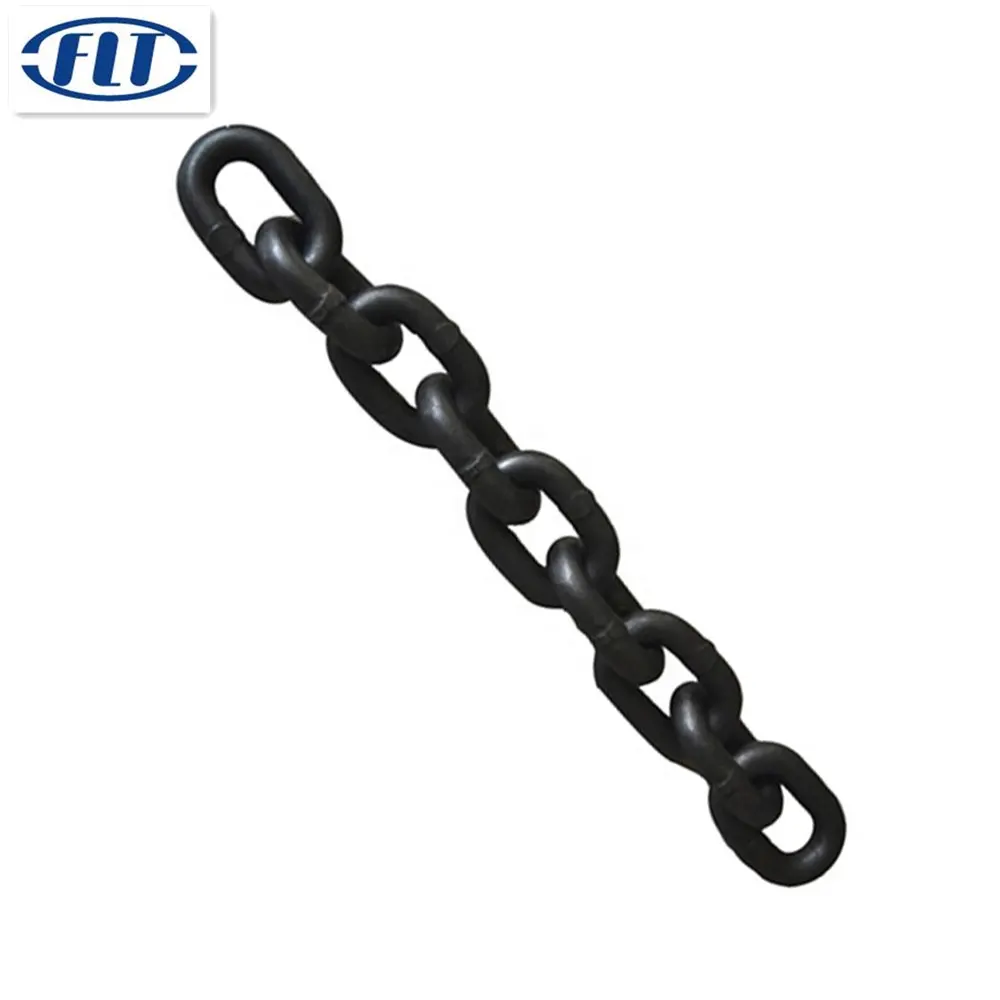 Alta resistência ferro cadeia G80 EN818-7 blacken curto lifting link cadeia