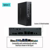 Casing PC Desktop Mini ITX Baru Pendinginan Efisien Cocok untuk Komputer Gaming Mendukung Motherboard 17cm X 17cm Port USB Depan Kipas