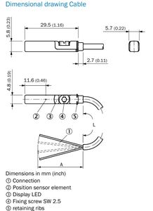 Capteur de cylindre d'origine MZT7-03VNS-KWB 1070844 DC Capteur de détection normalement ouvert NPN à trois fils - Product Image 6