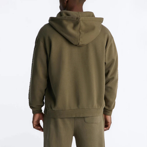 Sweat-shirt décontracté KingSen pour homme, coupe oversize, style vintage, fermeture éclair intégrale, 100% coton, doublure en molleton French Terry, streetwear - Product Image 5