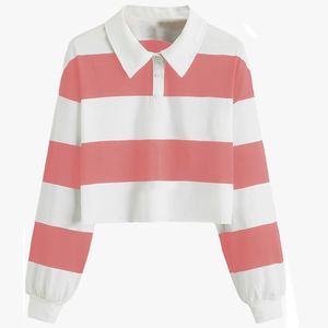 T-Shirt <span class=keywords><strong>Polo</strong></span> sportiva RG-Crop Top ragazze <span class=keywords><strong>manica</strong></span> <span class=keywords><strong>lunga</strong></span> 3 bottoni da <span class=keywords><strong>donna</strong></span> e da <span class=keywords><strong>donna</strong></span> con Splicing su misura t-Shirt <span class=keywords><strong>Polo</strong></span> - Product Image 4