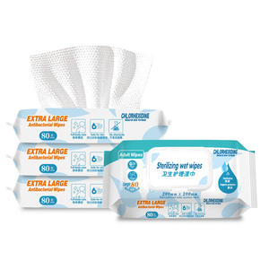 Custom Private Label 80PCS Eco Friendly Limpeza Toalhetes Adulto Cuidados Com A Pele Rinse Free Bathing Use - Product Image 6