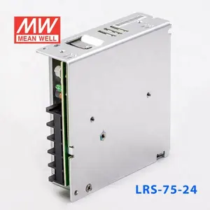 מקורי מתכוון גם 24V 75W LRS-75-24 AC-DC SMPS מיתוג אחת דגם ספק כוח