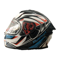 Casque intégral en matériau ABS avec double visière