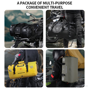Tas bagasi perjalanan motor, multifungsi tas kapasitas besar tahan air peralatan berkemah tas kursi belakang luar ruangan - Product Image 5