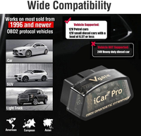 Prix d'usine Vgate ICar Pro BT 3.0 OBD2 OBDII Détecteur de panne automobile Scanner de code de diagnostic du moteur de voiture Accessoires de voiture