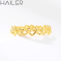 Bague d'amour éternel pour couple, simple et élégante, en or, bijoux, anneaux en chrome 14 carats, alliance pour femme